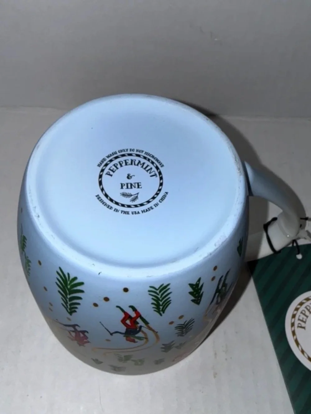Peppermint and Pine Down the Slope Coffee Mug. New with tags